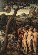 Lucas  Cranach The Judgment of Paris_3 oil painting artist